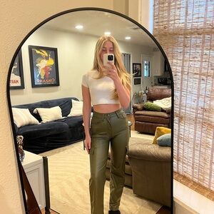 Abercrombie & Fitch Olive Wide Leg Pants